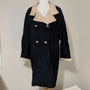 Vintage Pierette B Wool Angora Cashmere Pea Coat
